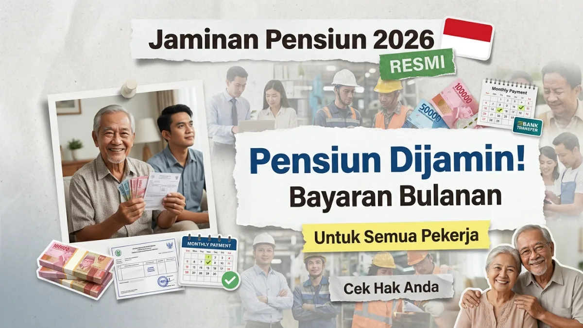Jaminan Pensiun 2026: Manfaat Bulanan Resmi Dijamin untuk Pekerja di Indonesia Jaminan Pensiun 2026: Manfaat Bulanan Resmi Dijamin untuk Pekerja di Indonesia
