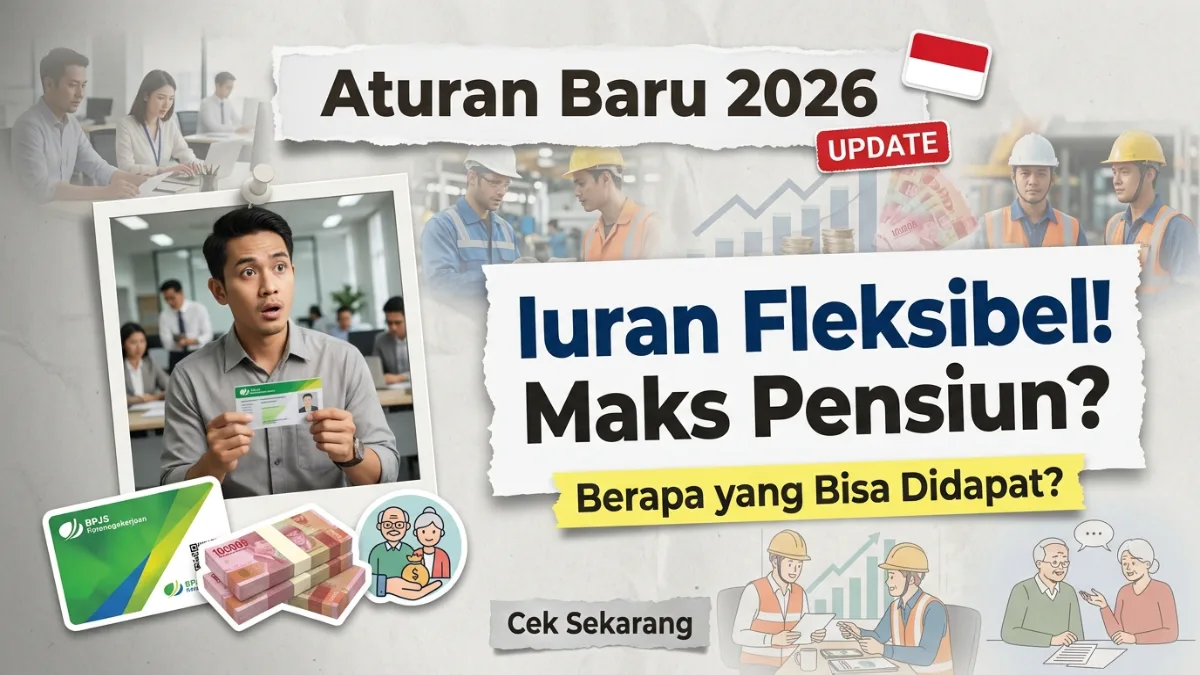 Aturan Baru BPJS Ketenagakerjaan 2026: Syarat Iuran Lebih Fleksibel, Berapa Maksimal Pensiun Anda? Aturan Baru BPJS Ketenagakerjaan 2026: Syarat Iuran Lebih Fleksibel, Berapa Maksimal Pensiun Anda?